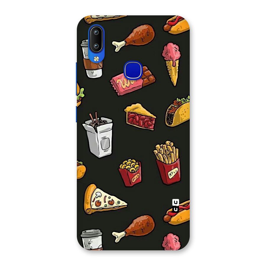 Foodie Pattern Back Case for Vivo Y91