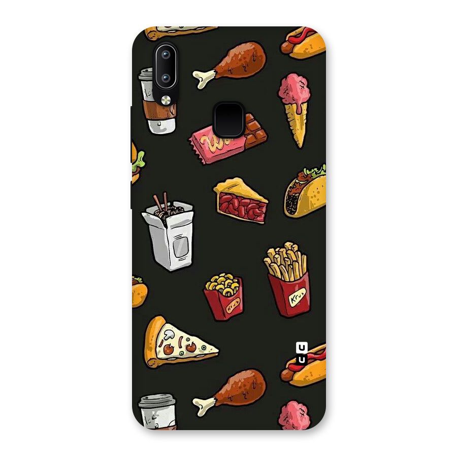 Foodie Pattern Back Case for Vivo Y93