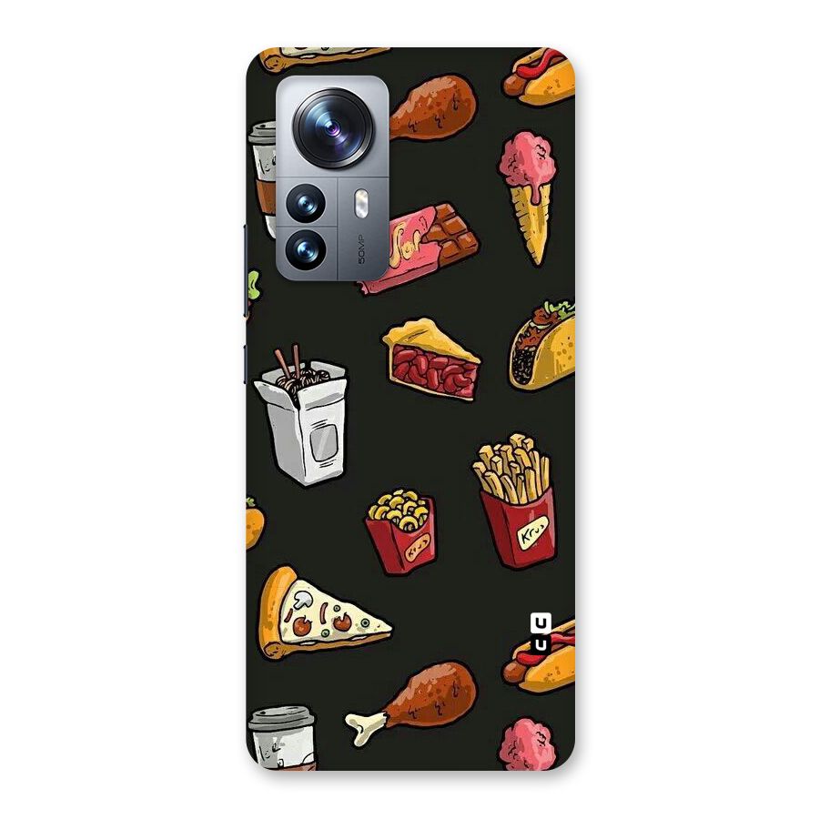 Foodie Pattern Back Case for Xiaomi 12 Pro