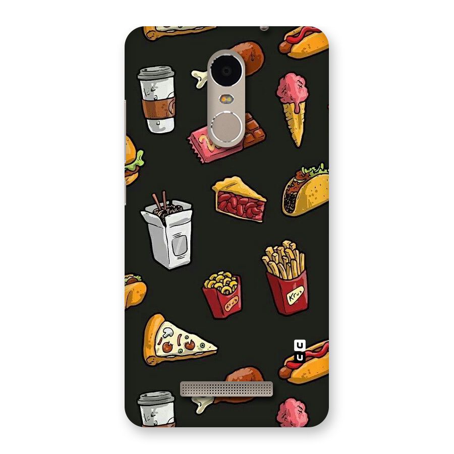 Foodie Pattern Back Case for Xiaomi Redmi Note 3