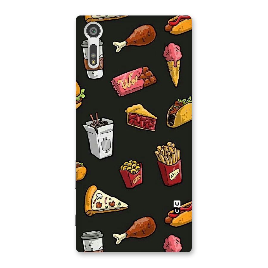 Foodie Pattern Back Case for Xperia XZ