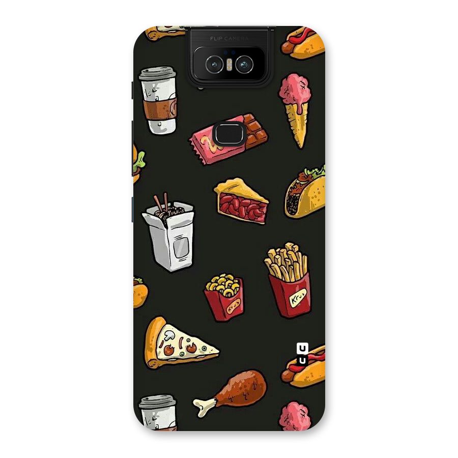 Foodie Pattern Back Case for Zenfone 6z