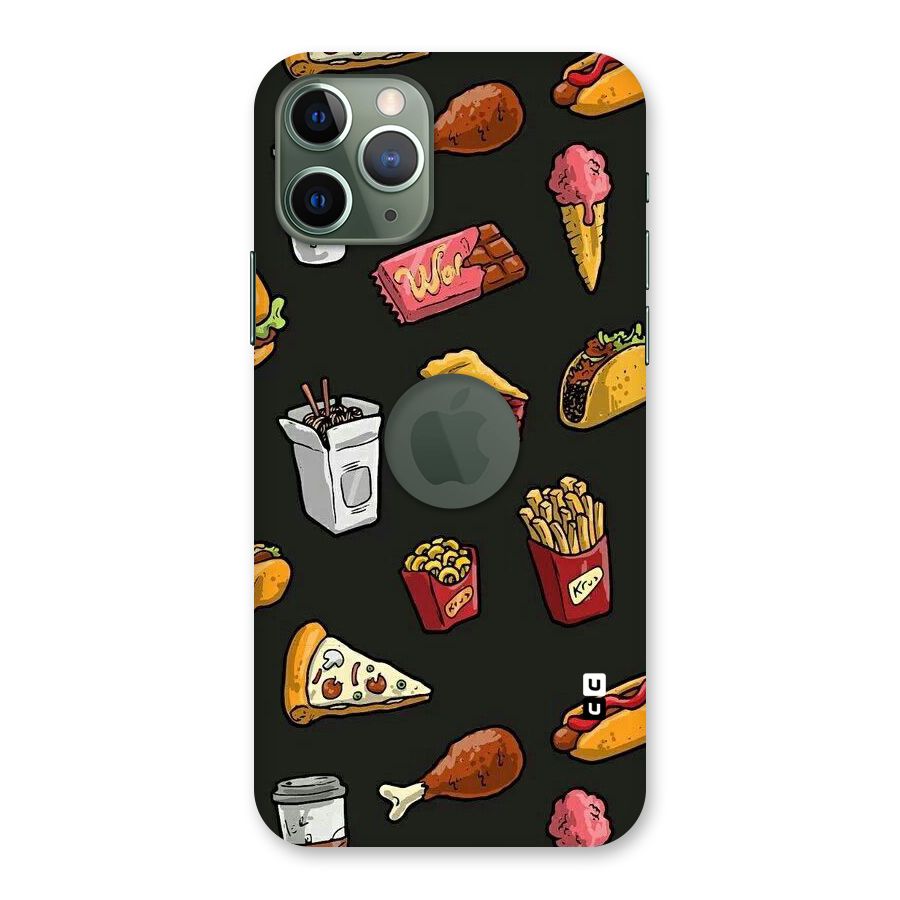 Foodie Pattern Back Case for iPhone 11 Pro Logo  Cut