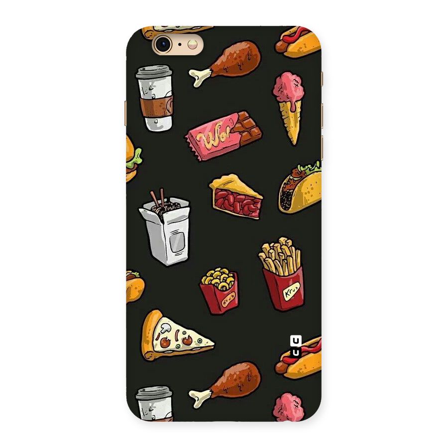 Foodie Pattern Back Case for iPhone 6 Plus 6S Plus