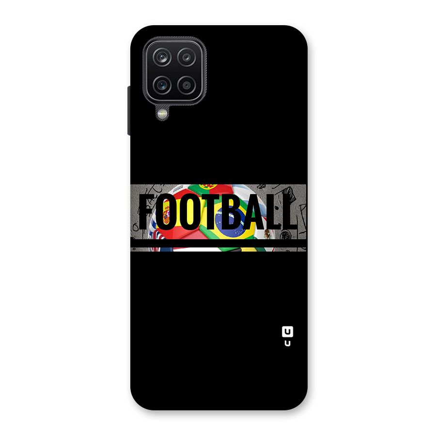 Football Typography Back Case for Galaxy A12