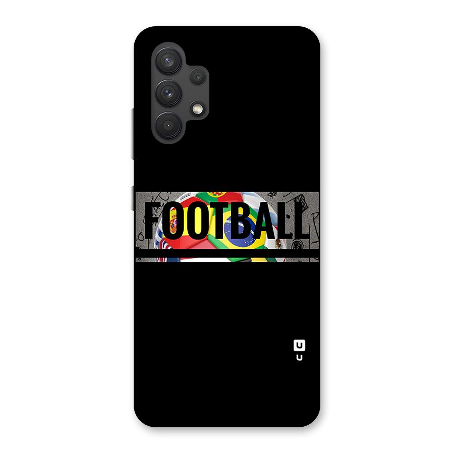 Football Typography Back Case for Galaxy A32