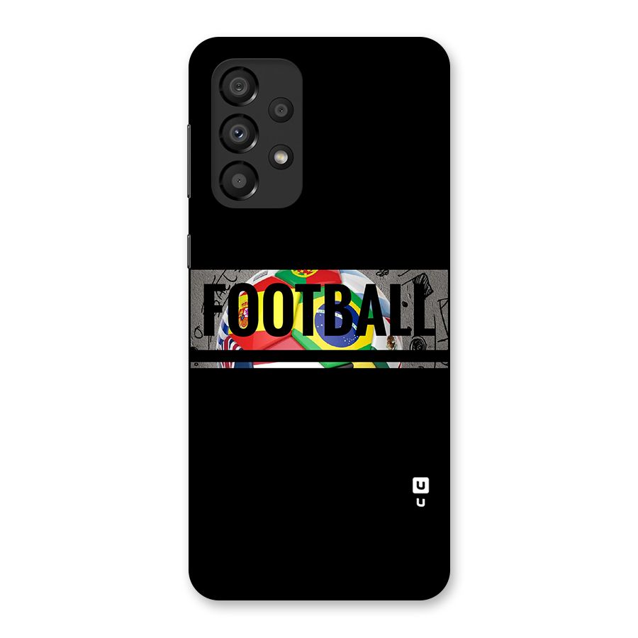 Football Typography Back Case for Galaxy A33 5G