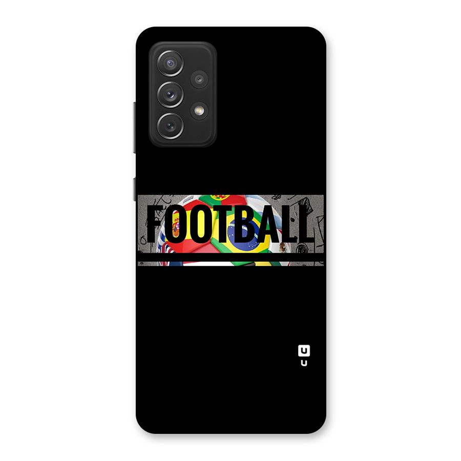 Football Typography Back Case for Galaxy A72