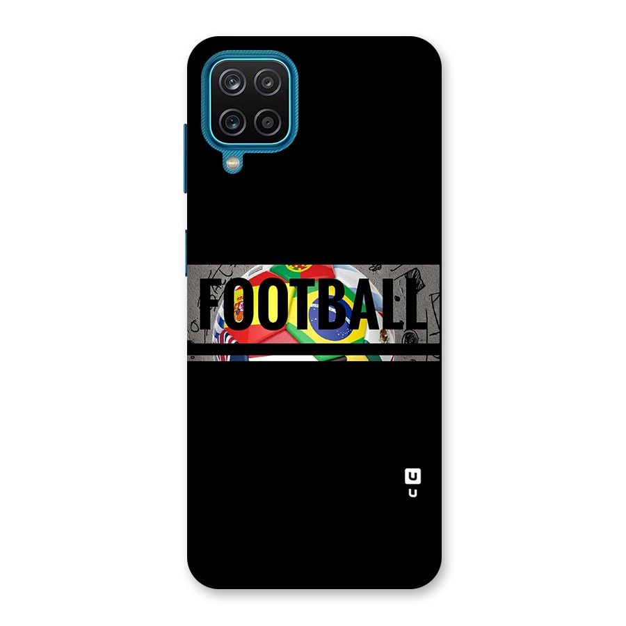 Football Typography Back Case for Galaxy F12