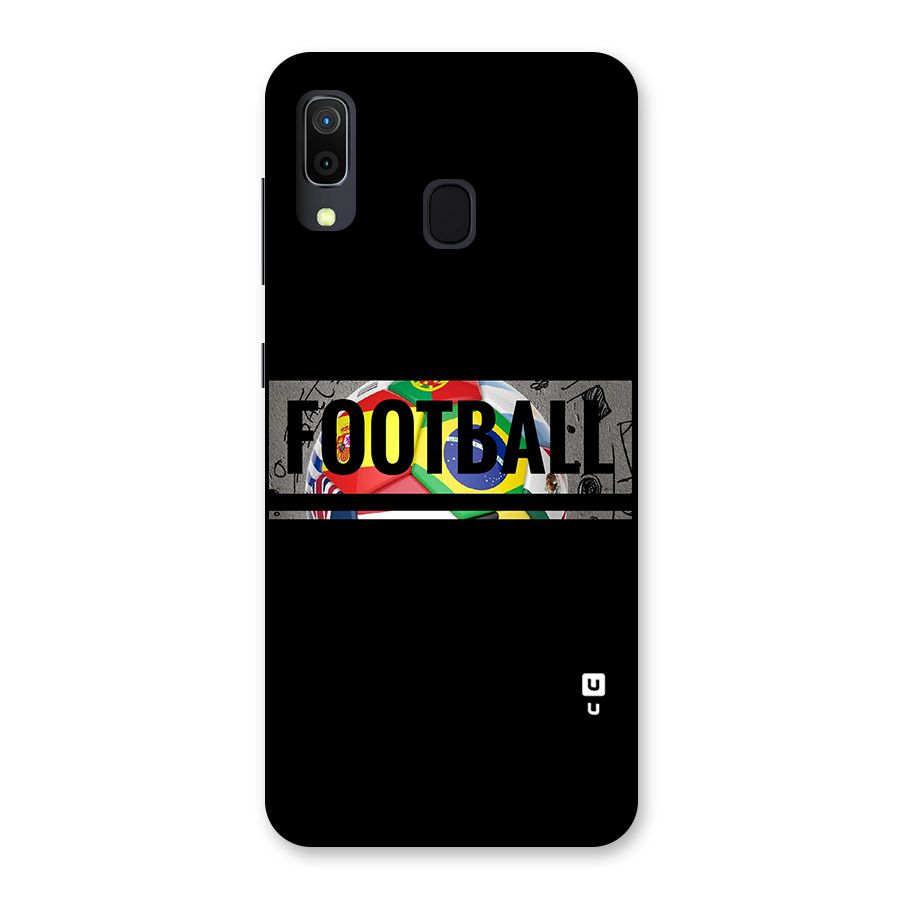 Football Typography Back Case for Galaxy M10s