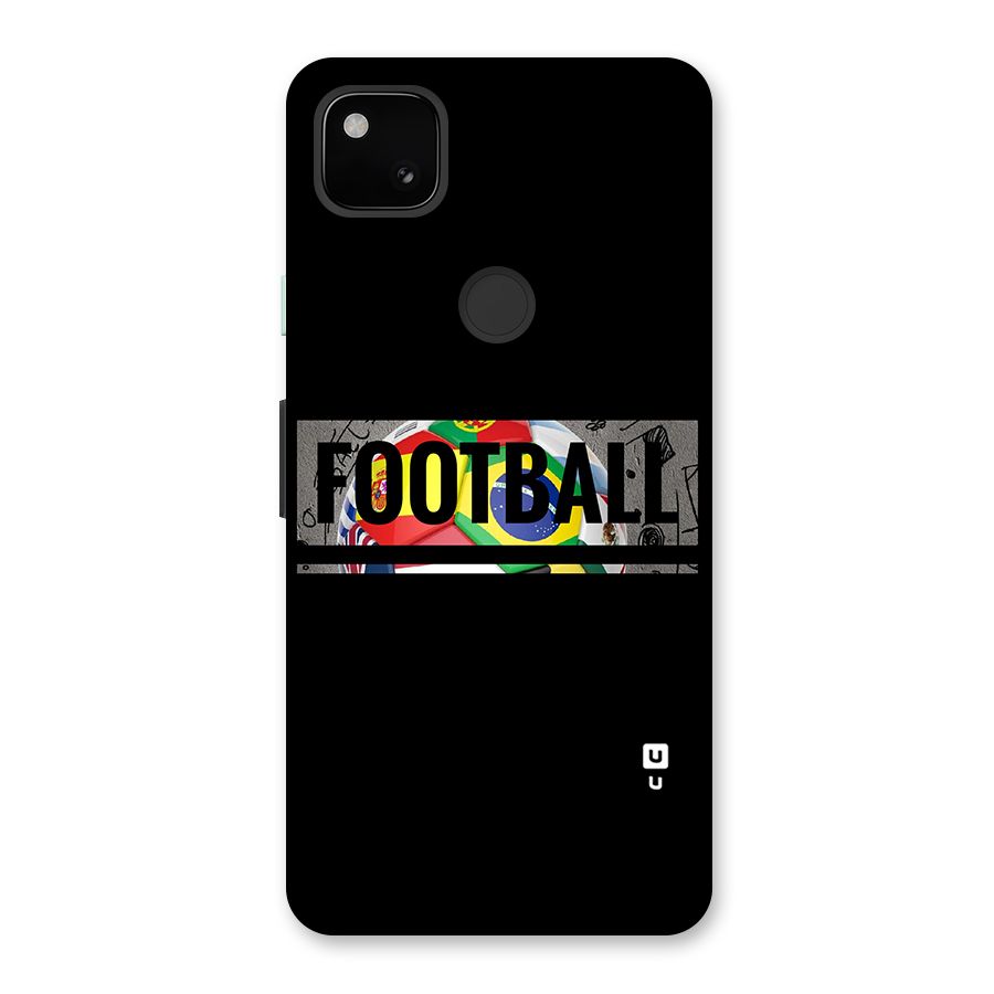 Football Typography Back Case for Google Pixel 4a
