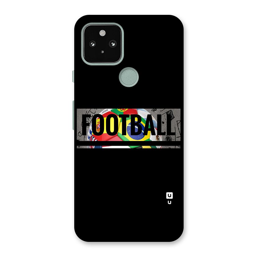 Football Typography Back Case for Google Pixel 5