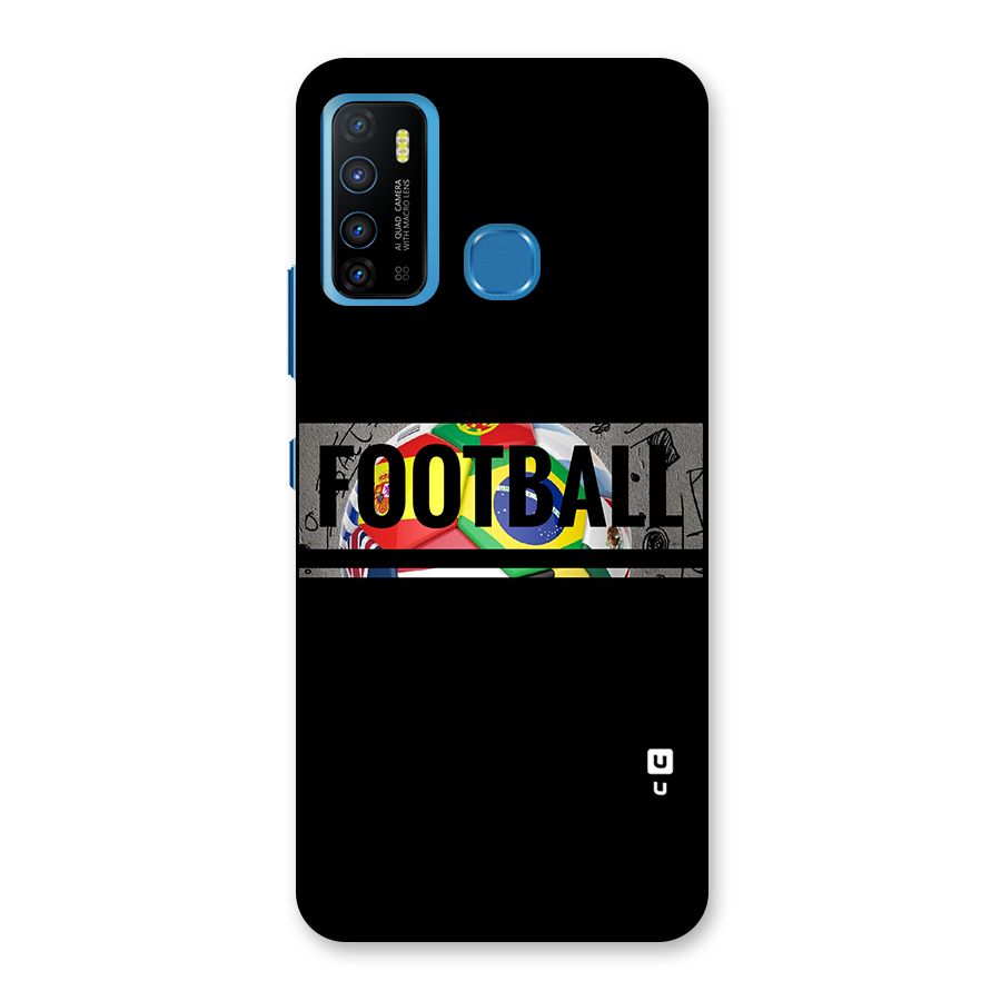 Football Typography Back Case for Infinix Hot 9
