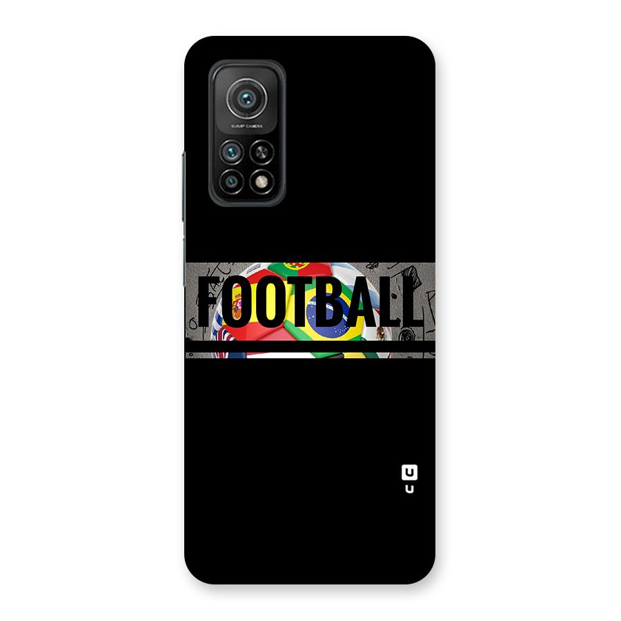 Football Typography Back Case for Mi 10T 5G