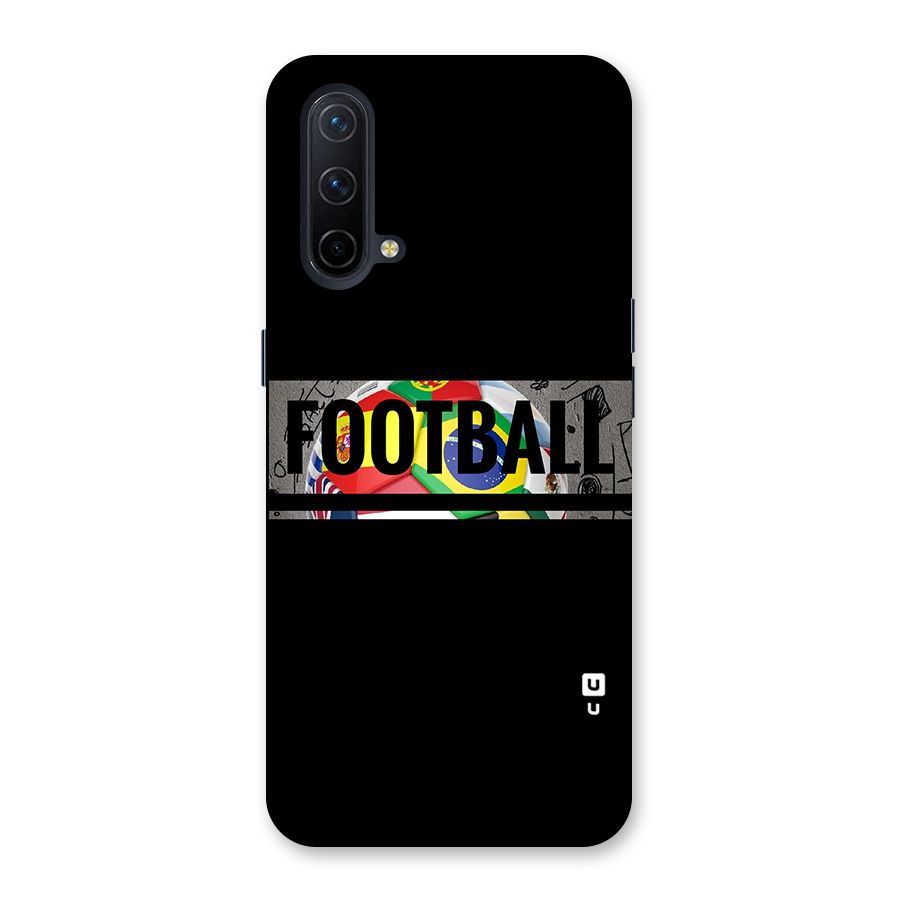 Football Typography Back Case for OnePlus Nord CE 5G