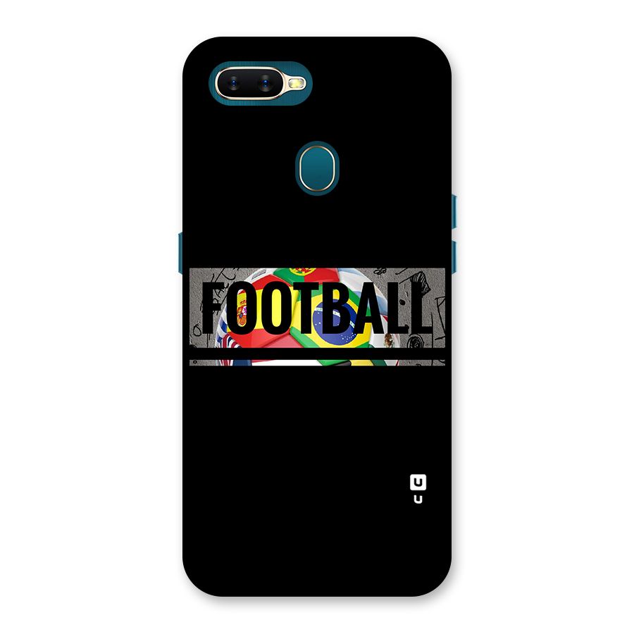 Football Typography Back Case for Oppo A11k