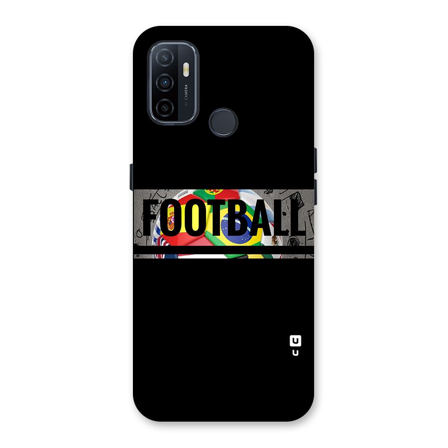 Football Typography Back Case for Oppo A32