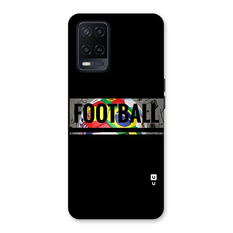 Football Typography Back Case for Oppo A54