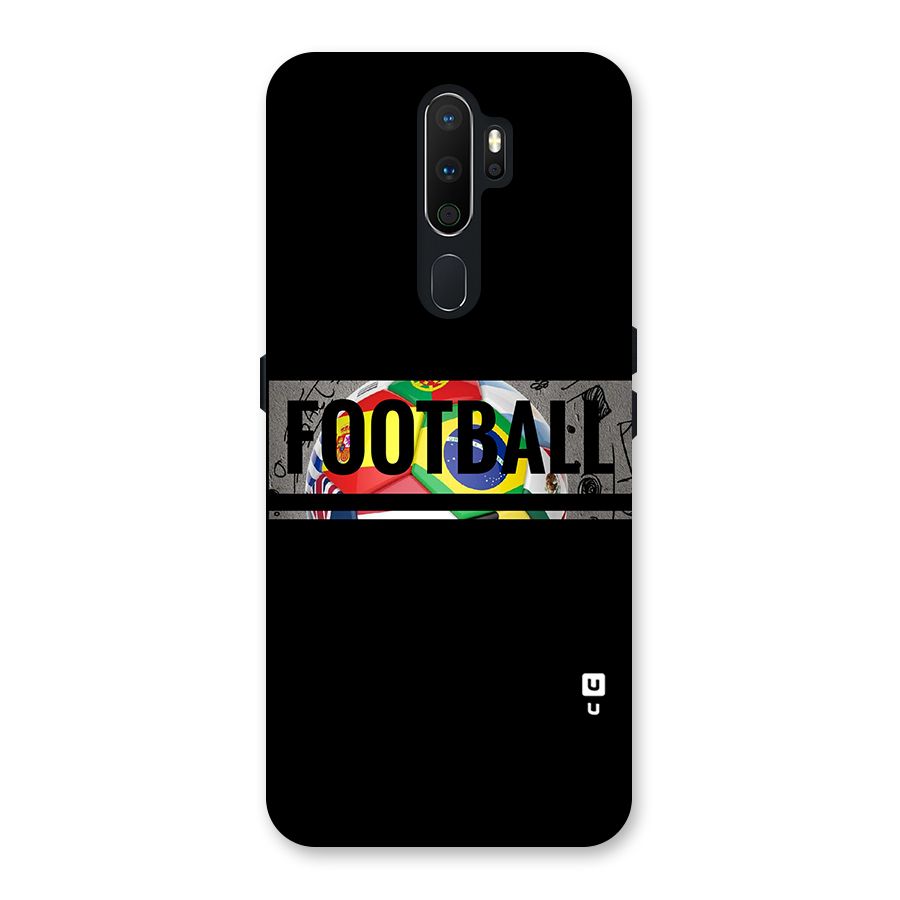 Football Typography Back Case for Oppo A5 (2020)