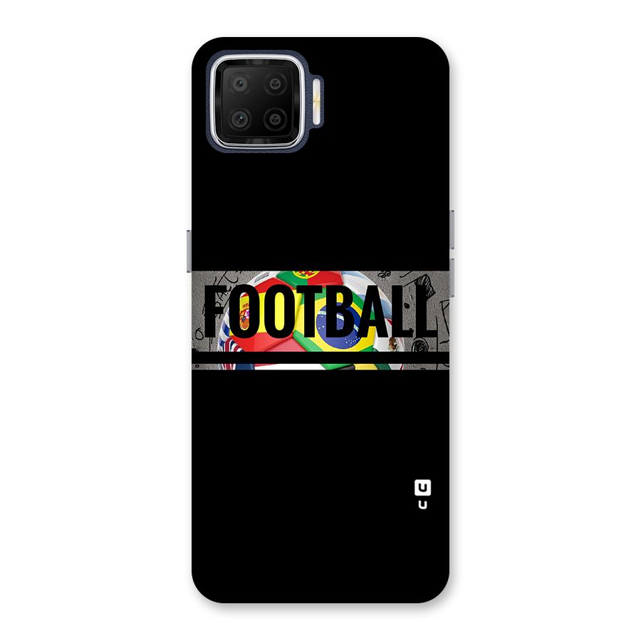 Football Typography Back Case for Oppo F17