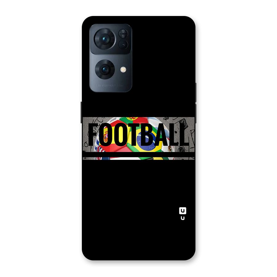Football Typography Back Case for Oppo Reno7 Pro 5G