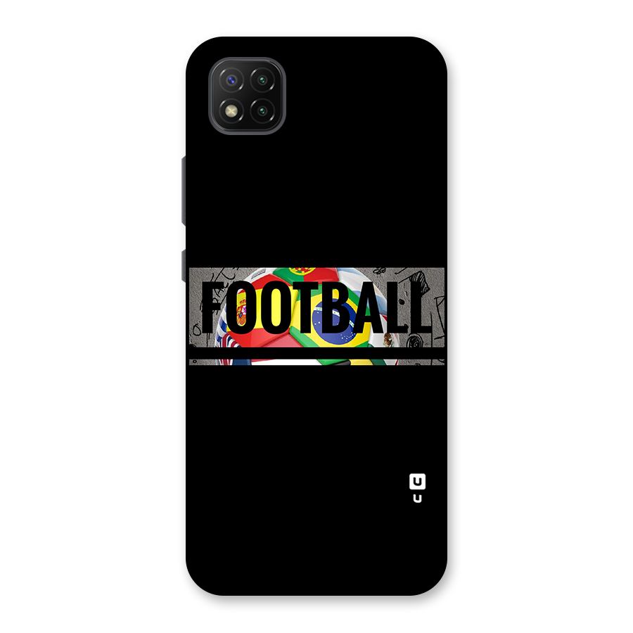 Football Typography Back Case for Poco C3
