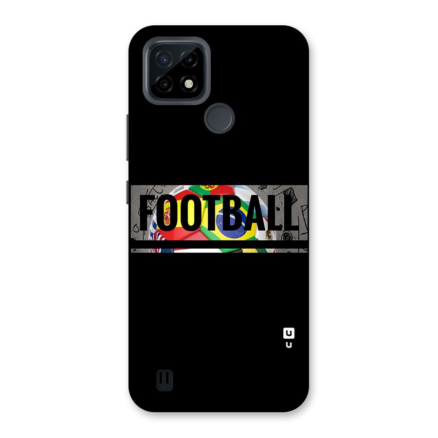 Football Typography Back Case for Realme C21