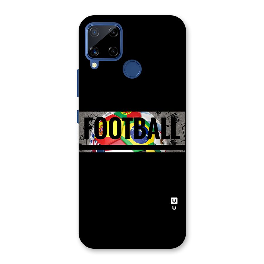 Football Typography Back Case for Realme Narzo 30A