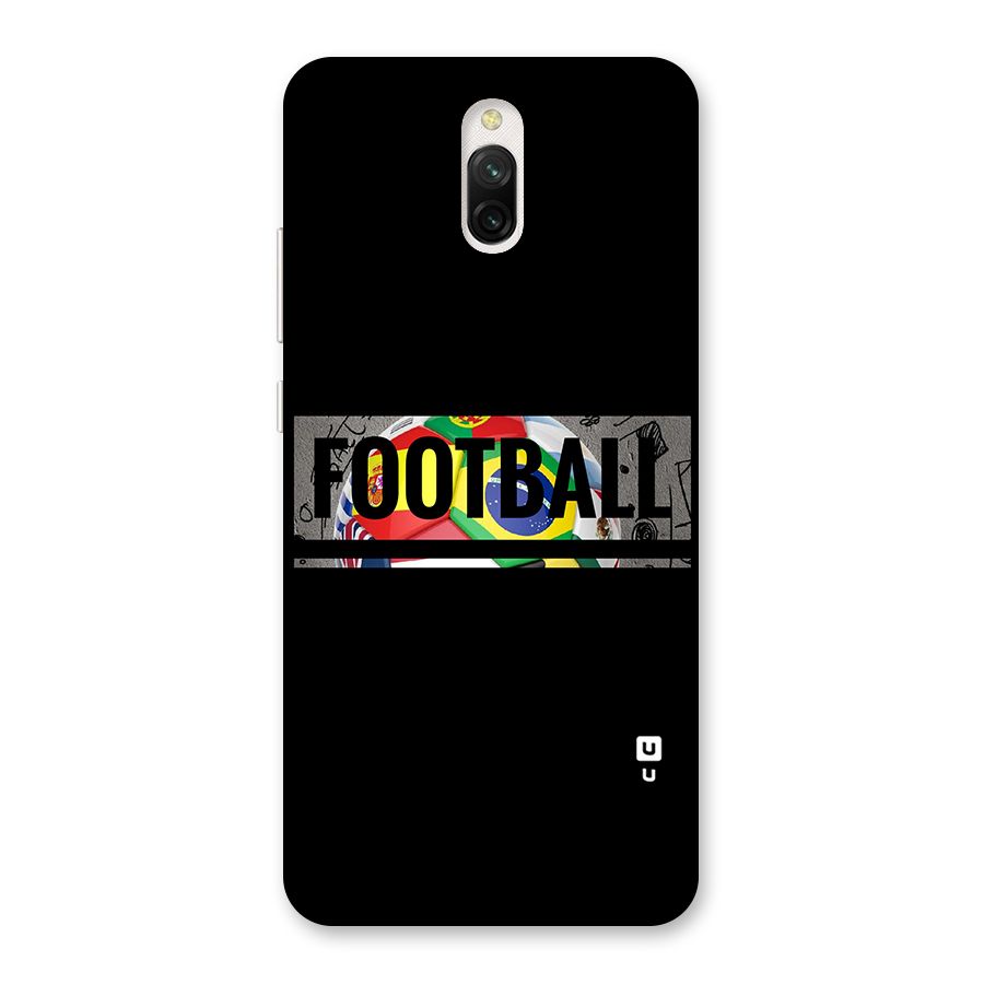 Football Typography Back Case for Redmi 8A Dual