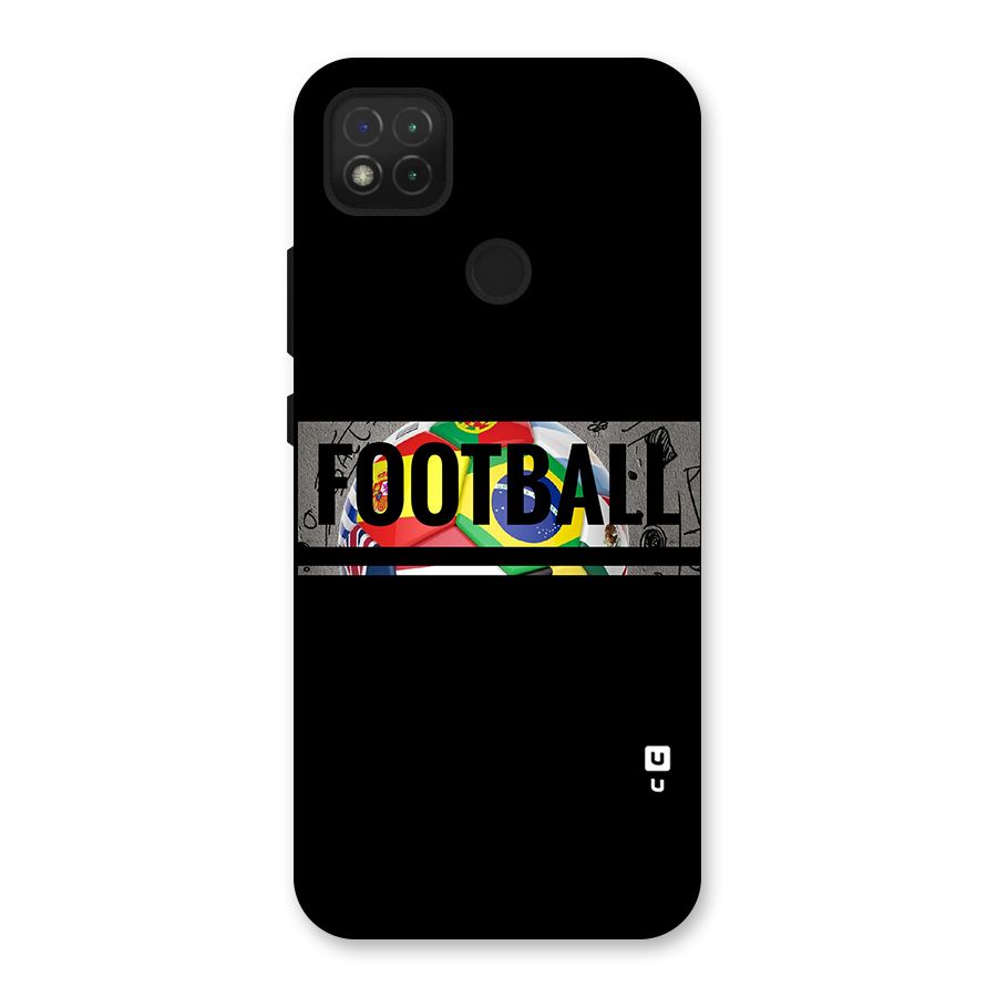 Football Typography Back Case for Redmi 9