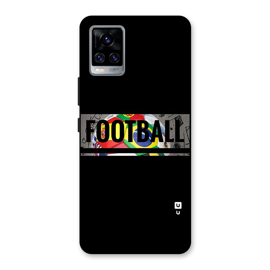 Football Typography Back Case for Vivo V20 Pro