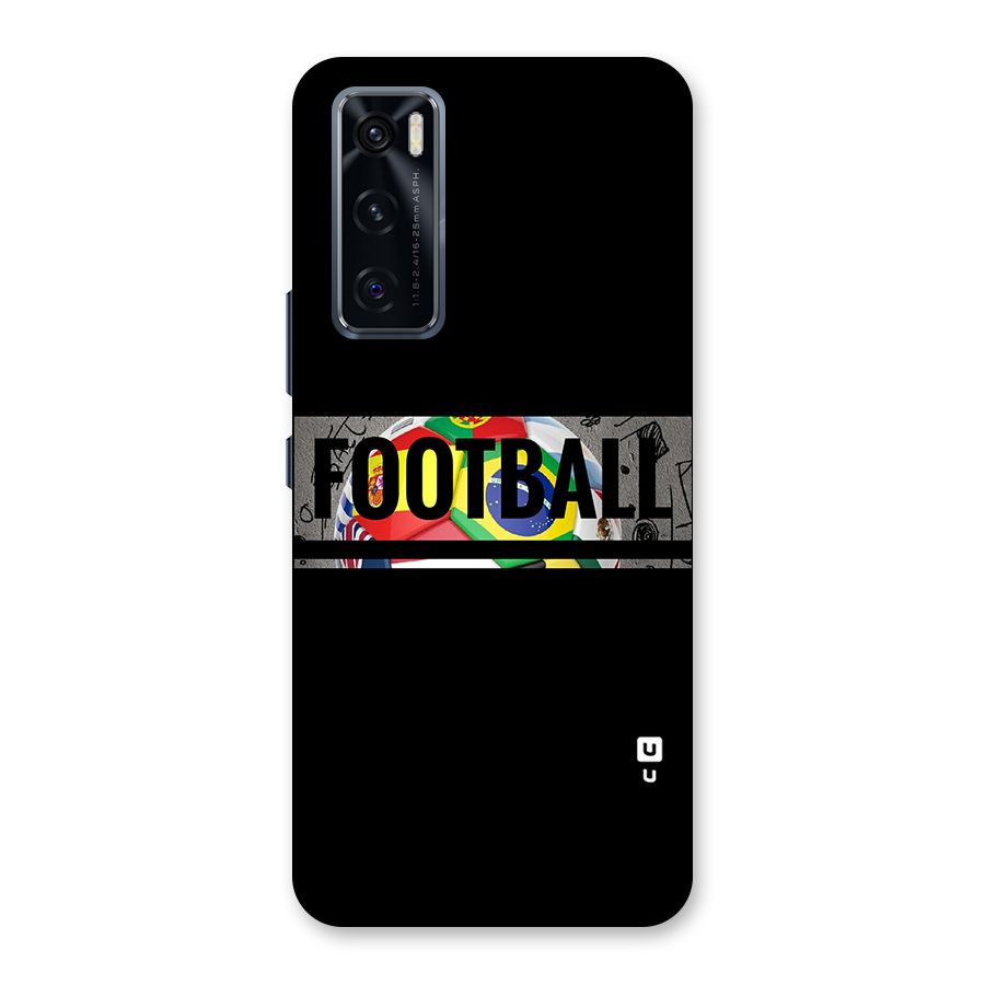 Football Typography Back Case for Vivo V20 SE