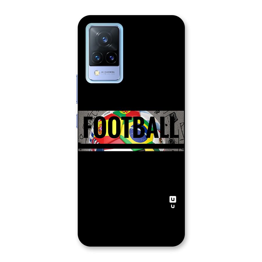 Football Typography Back Case for Vivo V21 5G
