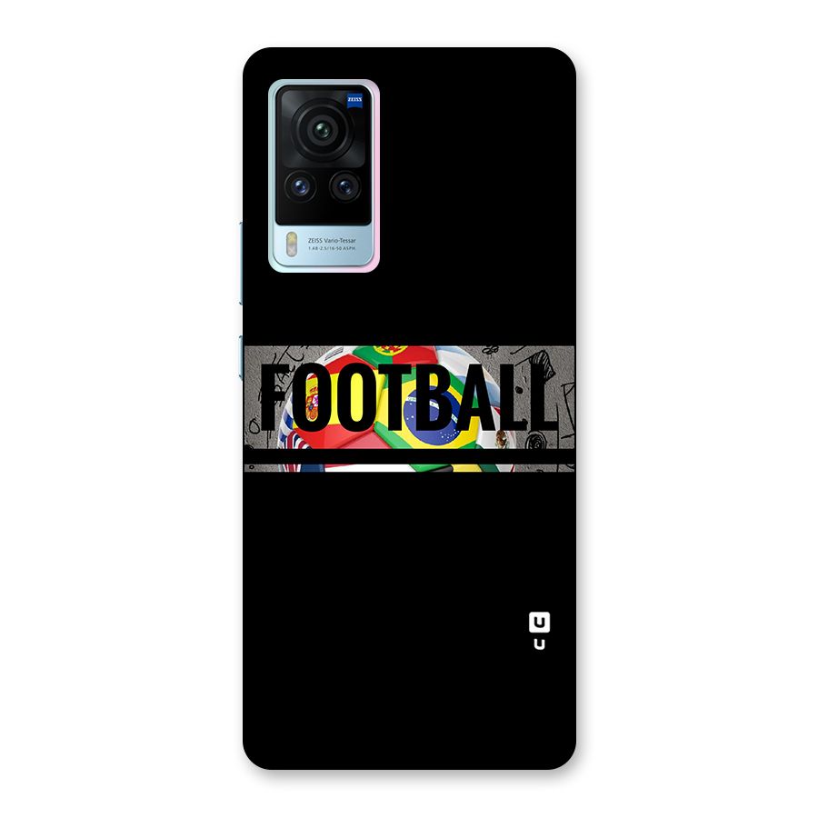 Football Typography Back Case for Vivo X60 Pro