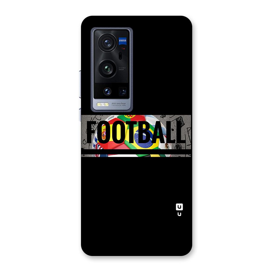 Football Typography Back Case for Vivo X60 Pro Plus