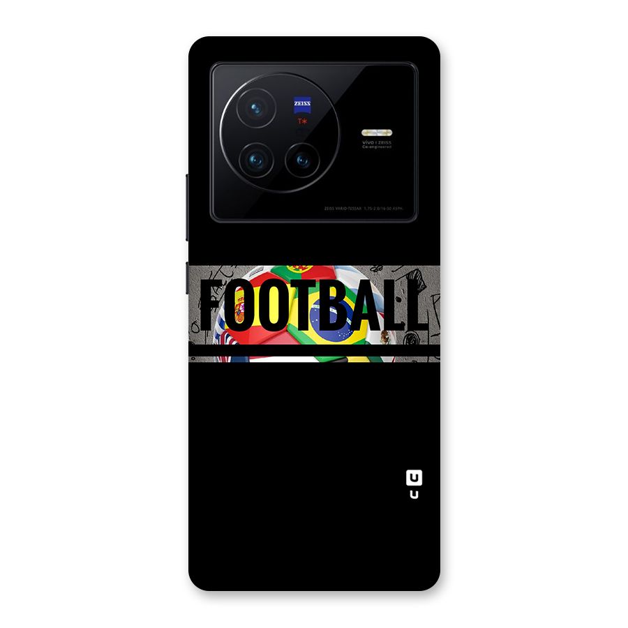 Football Typography Back Case for Vivo X80