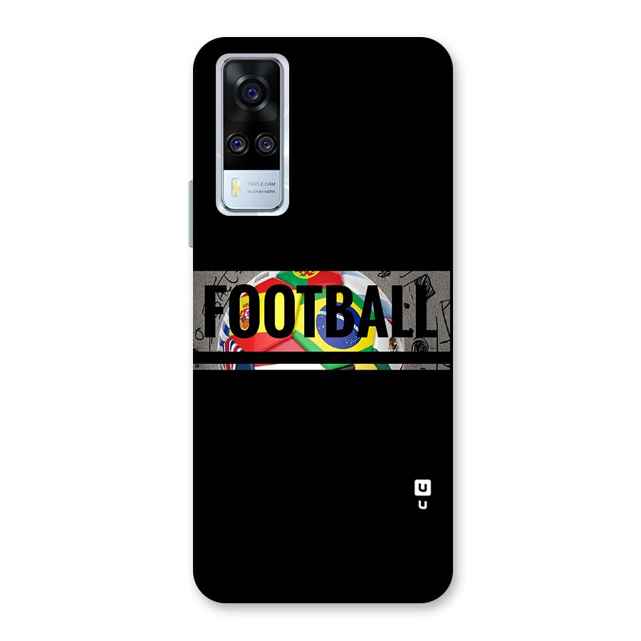 Football Typography Back Case for Vivo Y31