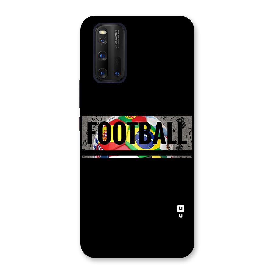 Football Typography Back Case for Vivo iQOO 3