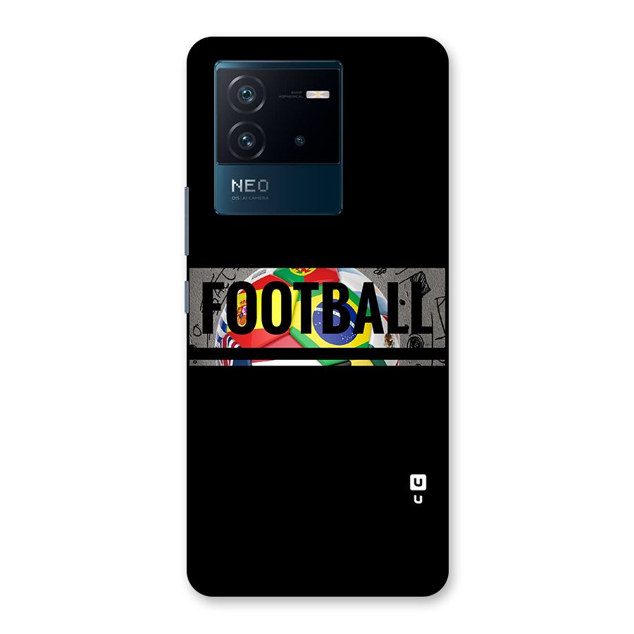 Football Typography Back Case for Vivo iQOO Neo 6 5G