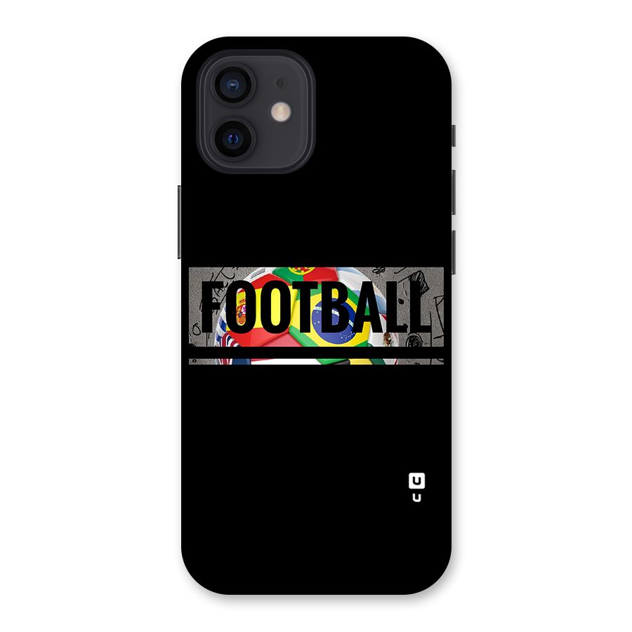 Football Typography Back Case for iPhone 12