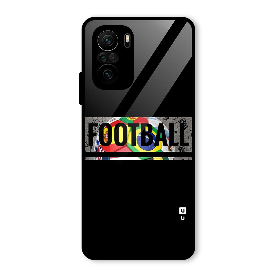 Football Typography Glass Back Case for Mi 11x