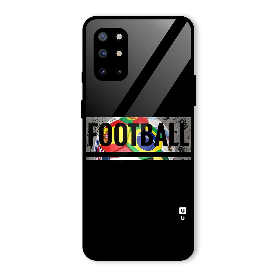 Football Typography Glass Back Case for OnePlus 8T