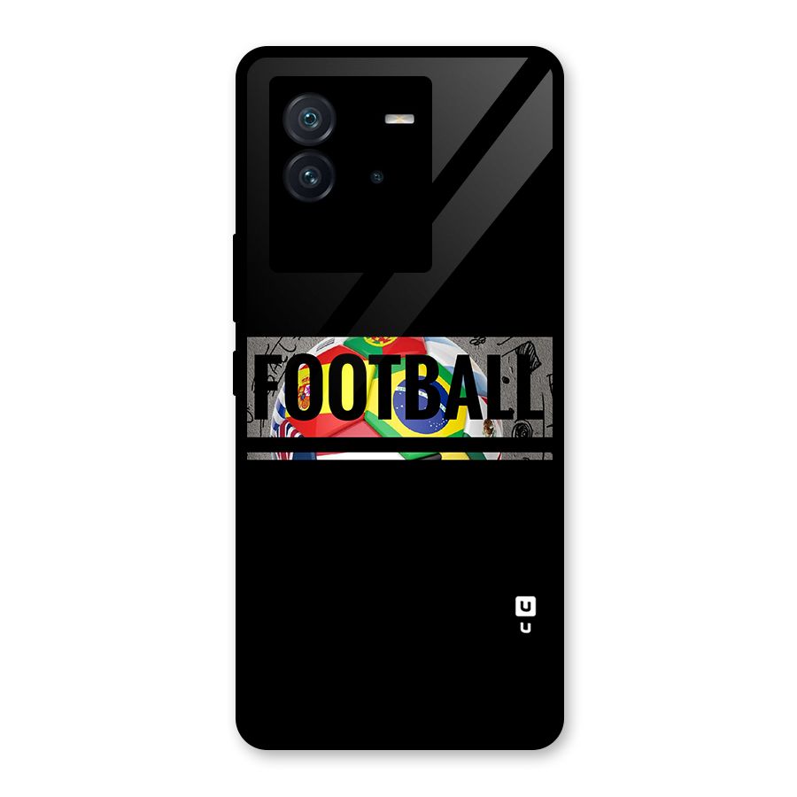 Football Typography Glass Back Case for Vivo iQOO Neo 6 5G
