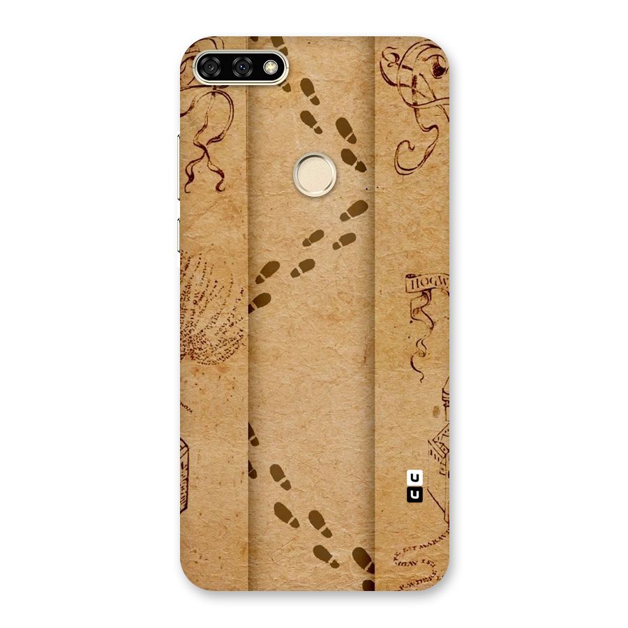 Footsteps Back Case for Honor 7A