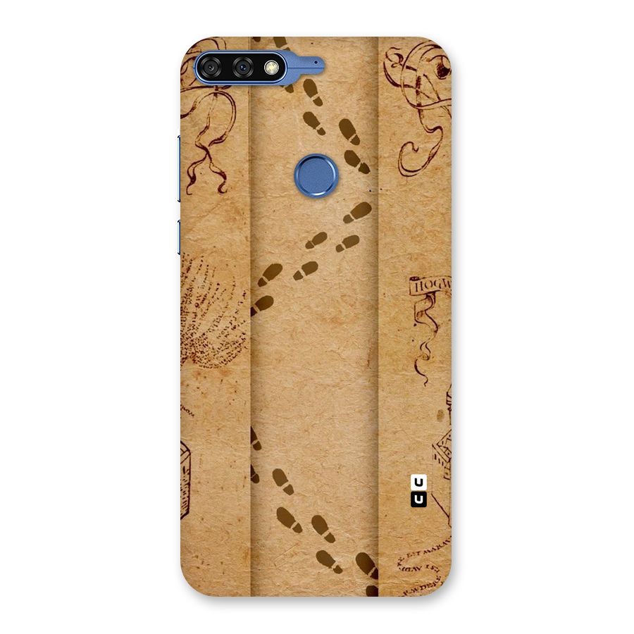Footsteps Back Case for Honor 7C