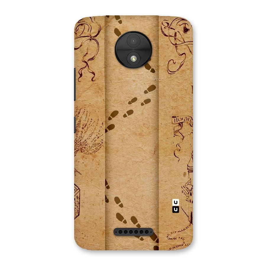Footsteps Back Case for Moto C