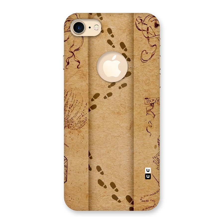 Footsteps Back Case for iPhone 7 Logo Cut