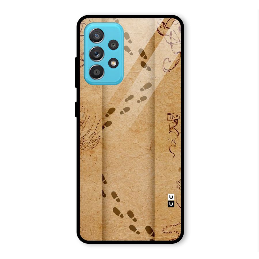 Footsteps Glass Back Case for Galaxy A52