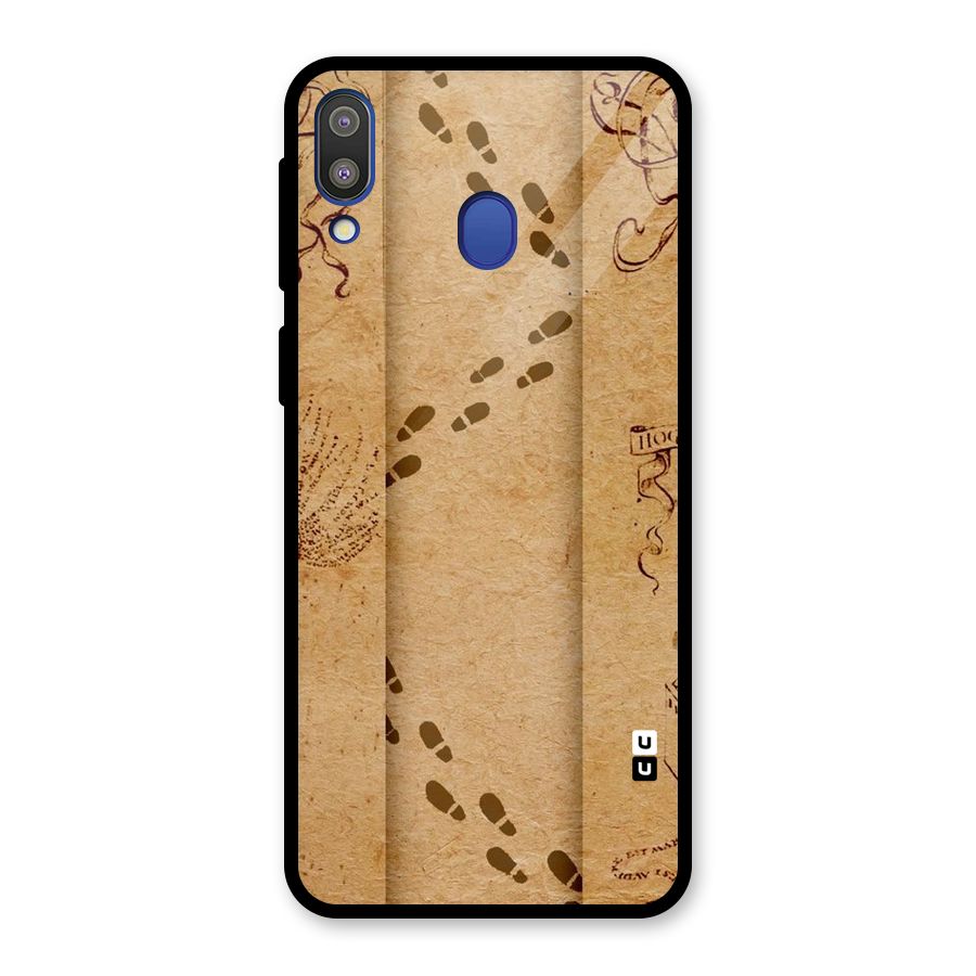Footsteps Glass Back Case for Galaxy M20