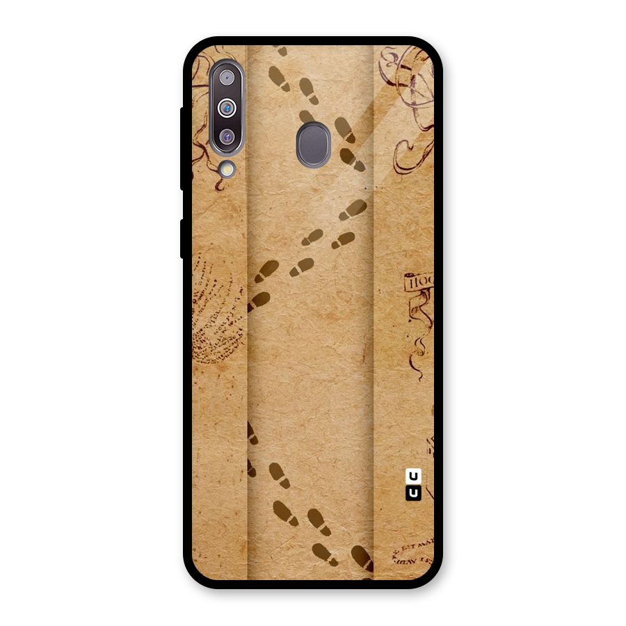 Footsteps Glass Back Case for Galaxy M30